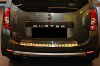 Накладка на бампер с загибом для Renault Duster 2010+ (DOUBLE) BGT