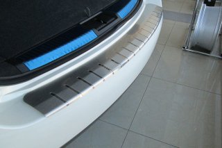 Накладка на бампер с загибом для Nissan Murano II 2008+ (DOUBLE) BGT