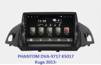 Штатная магнитола для Ford Kuga 2013+ Phantom DVA-9717 K5017