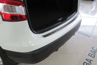 Накладка на бампер с загибом для Nissan Qashqai II 2014+ (DOUBLE) BGT