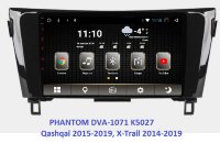 Штатная магнитола для Nissan Qashqai 2015+ Phantom DVA-1071 K5027