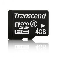 Карта памяти Transcend MicroSDHC 4GB Class 4