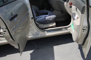 Накладки на пороги Hyundai Accent 2006-2011 BGT