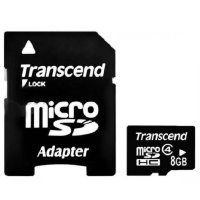 Карта памяти Transcend MicroSDHC 8GB Class 4