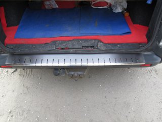 Накладка на бампер с загибом для Opel Vivaro 2001-2014 (DOUBLE) BGT