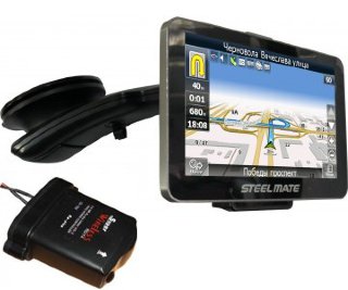 SteelMate All-in-one 881 (GPS+TPMS+PTSV+радар-детектор) + 8Гб класс 10