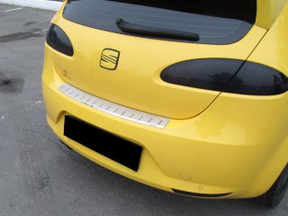 Накладка на бампер с загибом для Seat Leon II 2005+ (DOUBLE) BGT