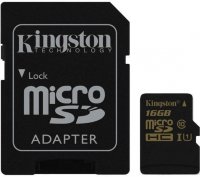 Карта памяти Kingston microSDHC 16 Гб Class 10+ SD-adapter