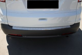 Накладка на бампер с загибом для Honda CR-V IV 2013-2015 (DOUBLE) BGT