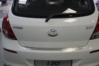 Накладка на бампер с загибом для Hyundai i20 5D 2009+ (DOUBLE) BGT
