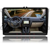 Магнитола Android 9" VW / Skoda / Seat SHUTTLE SDUA-9000 Black/Red