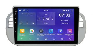 Штатна магнітола Soundbox SM-1248 з CarPlay та AHD для автомобіля Fiat 500 2007-2014