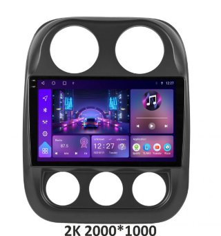Штатна магнітола  4+64GB  Soundbox S-9237 для Jeep Compass 15-17 /Patriot 09-16 з CarPlay та Android Auto S4 2K-9237+360