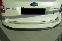 Накладка на бампер с загибом для Subaru Forester IV 2013+ (DOUBLE) BGT