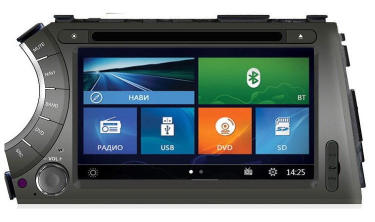 Штатная магнитола SsangYong Actyon/ Kyron/ Actyon Sport 2005-2014 (s160 ...