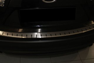 Накладка на бампер с загибом для Mazda CX-5 (DOUBLE) BGT