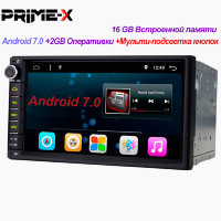 2DIN автомагнитола Prime-X A7 (Android 7.0)