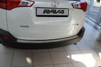 Накладка на бампер с загибом для Toyota Rav4 IV 2013-2016 (MONO) BGT