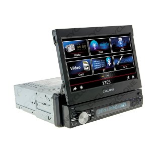 1DIN-магнитола с моторизованным экраном CYCLONE MP-7055 (распродажа)