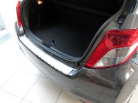 Накладка на бампер с загибом для Toyota Yaris III 5D 2011-2014 (DOUBLE) BGT