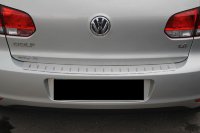 Накладка на бампер с загибом для VW Golf VI 5D 2008-2012 (DOUBLE) BGT