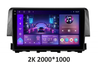 Штатна магнітола Soundbox S-2987 для Honda Civic 2016-2021 з CarPlay та 4G модем S4 2K-2987