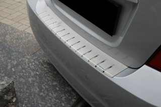 Накладка на бампер с загибом для Chevrolet Aveo II 4D 2011+ (DOUBLE) BGT