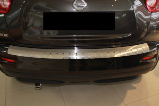 Накладка на бампер с загибом для Nissan Juke (DOUBLE) BGT