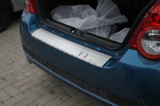 Накладка на бампер с загибом для Chevrolet Aveo II 5D 2011+ (DOUBLE) BGT